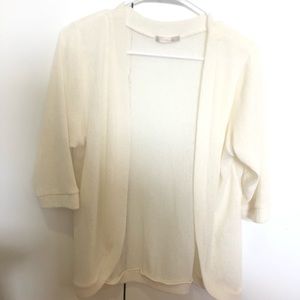 Ivory NWOT summer cardigan Small/Medium